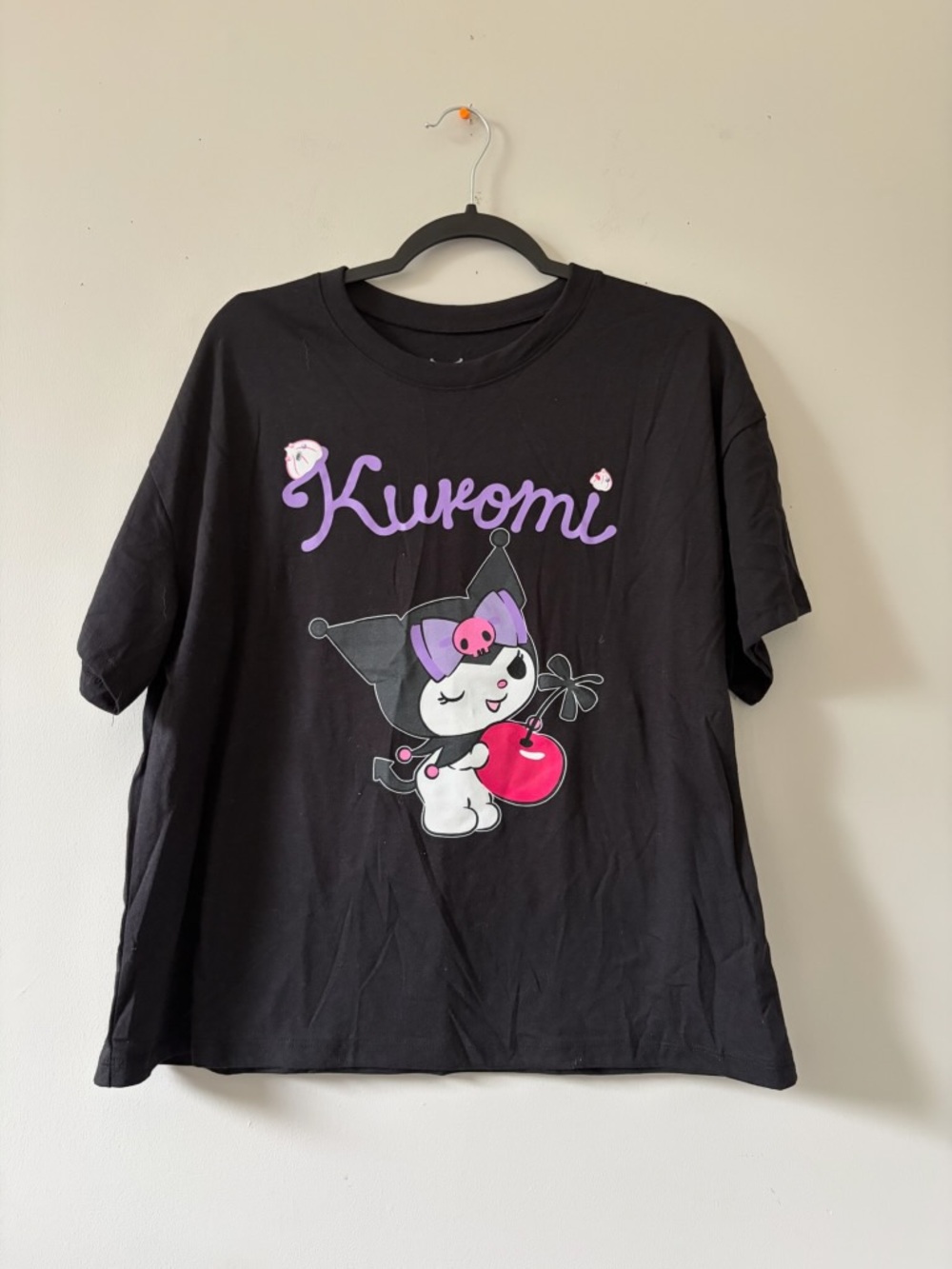 Girls' Graphic Tee - Sanrio Kuromi Black with Purple & Pink Accent